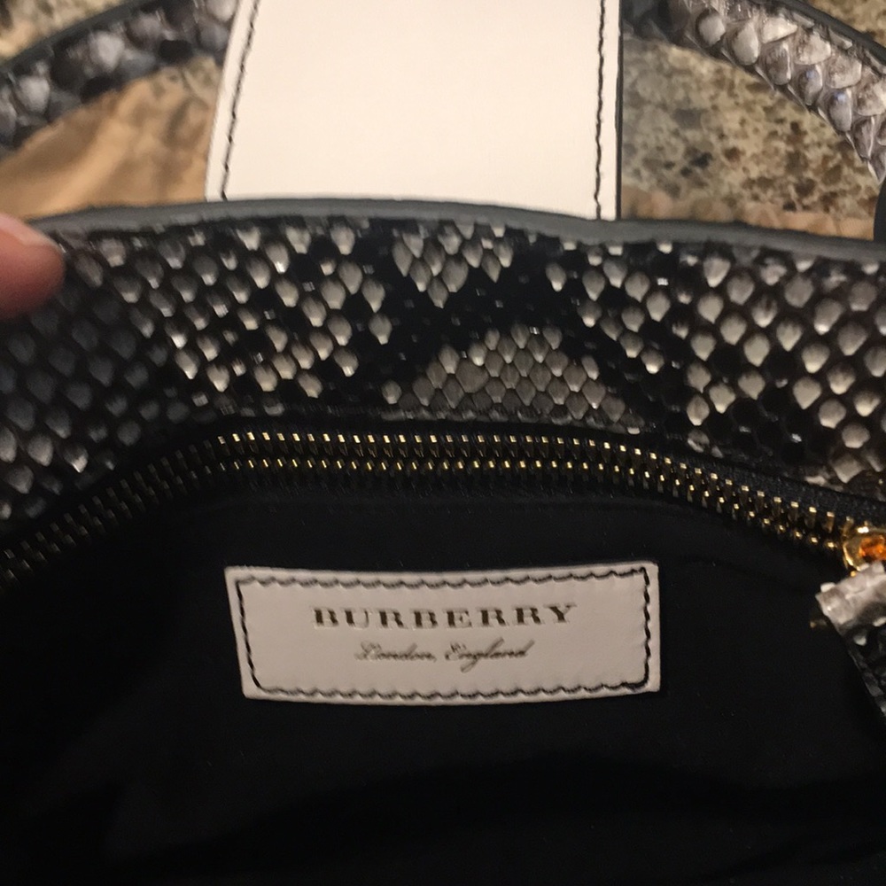 Sold NWT Burberry Python Buckle Handbag - Picture 2 of 8